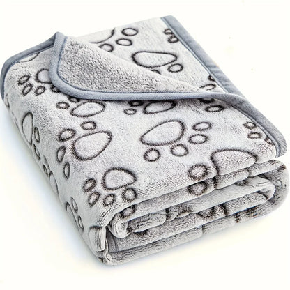 Ultra Soft Fluffy High Quality Pet Blanket Cute Cartoon Pattern Pet Mat Warm and Comfortable Blanket for Cat Dogs Cat Bath Towel