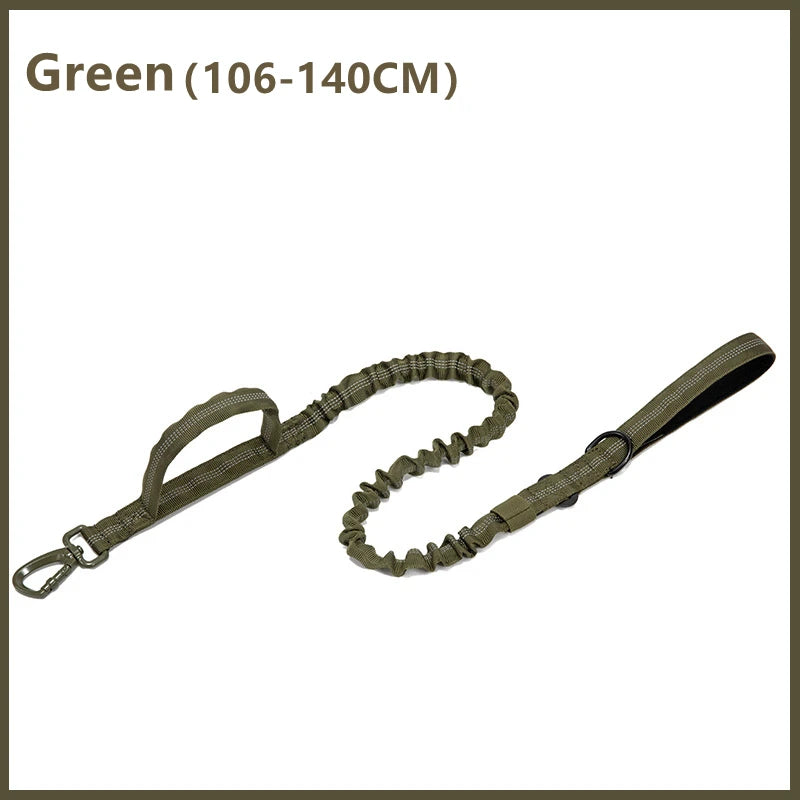 Military Tactical Dog Collar Leash Set Durable Pet Collar Retractable Leash Medium Large Dog German Shepherd Training Accessorie