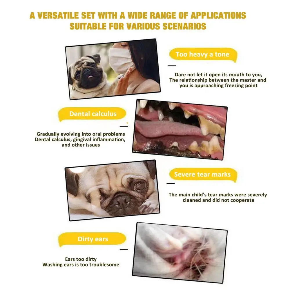 Pet Finger Wipes Eyes Ears Cleaning Paper For Cats And Dogs Tear Stain Remover For Cats Puppy Grooming Deodorant Pets Supplies