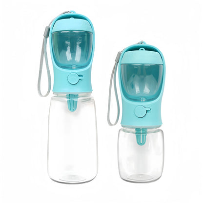 Portable Food Grade Material Pet Dog Cat Puppy Water Bottle Food Dispenser Travel Pet Water Cup For Pets cat bowl accessories
