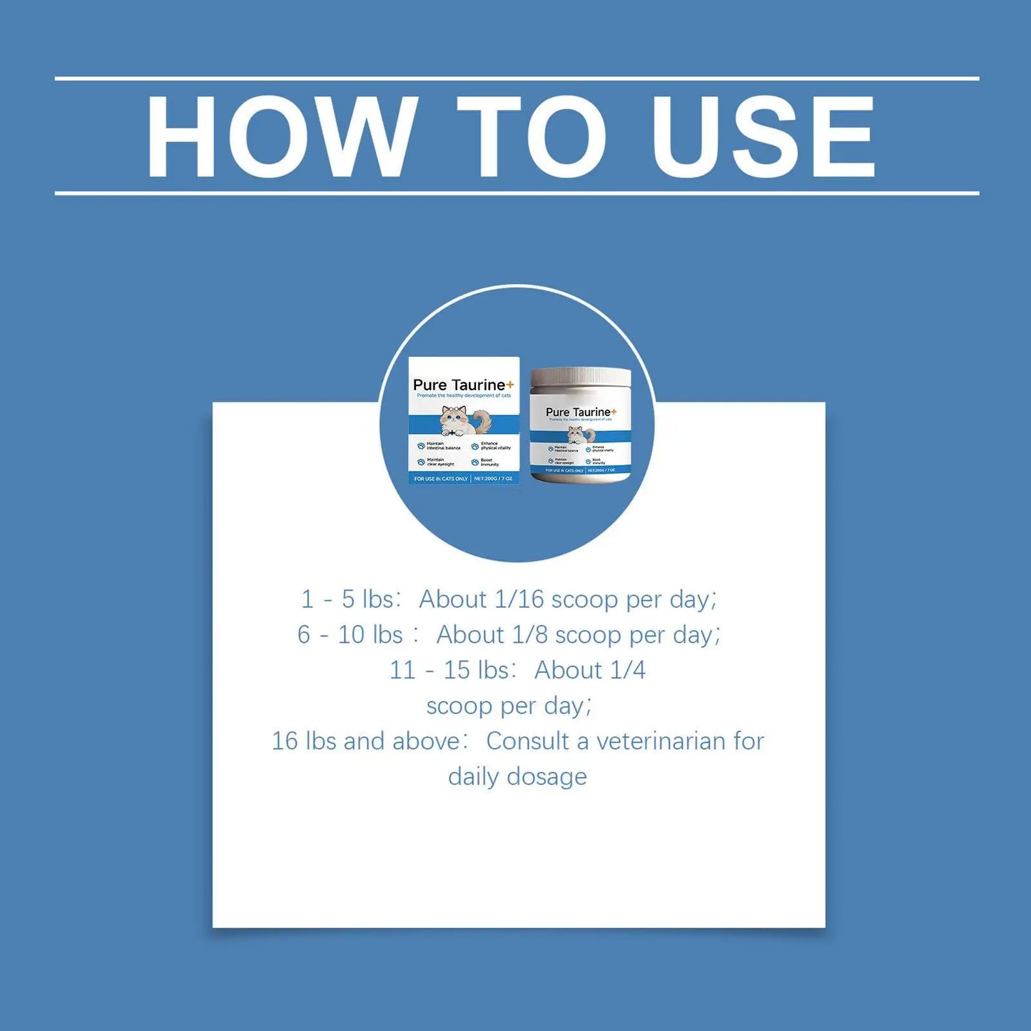 Pet Supplements 200g Daily Nutrition Cats Wet Or Dry Food Supplements for Small Medium Large Breeds Animals Home Travel Shelter