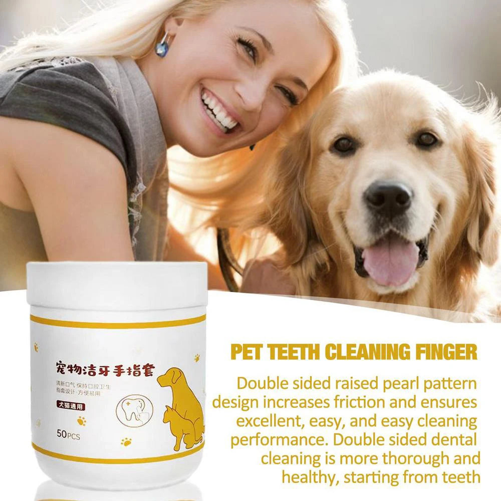 Pet Finger Wipes Eyes Ears Cleaning Paper For Cats And Dogs Tear Stain Remover For Cats Puppy Grooming Deodorant Pets Supplies