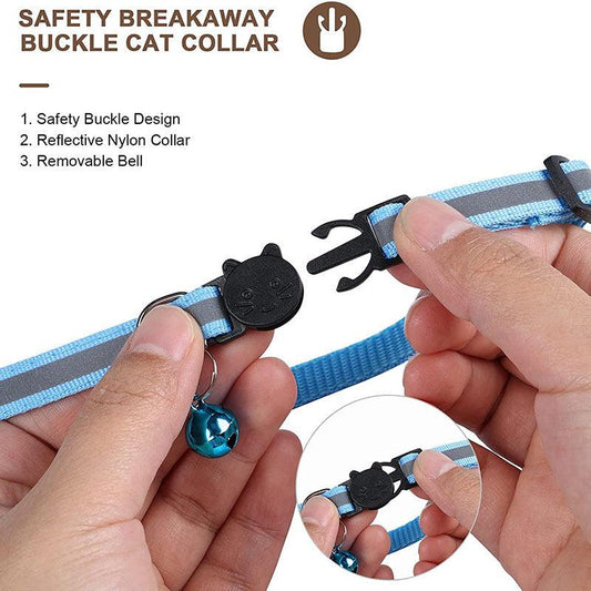 Reflective Adjustable Anti-Lost Pet Collar With Airtag Compatibility