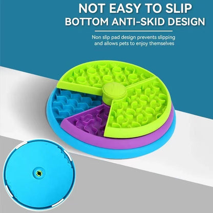 Slow Food Bowl Anti Choking Cat Bowl Dog Basin Puzzle Feeder Healthy