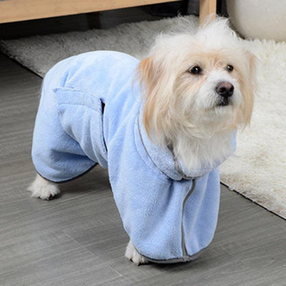 Quick-Drying Pet Absorbent Towel Dog Bathrobe Pet Dog Bath Towel For