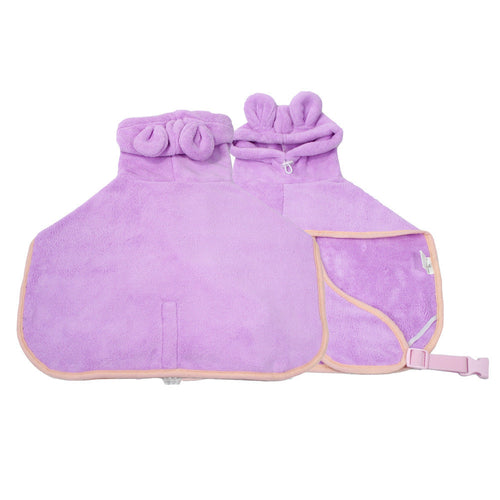 Pet Bathrobe Dog Bath Towel Super Absorbent Shower Cleaning Towel Dog