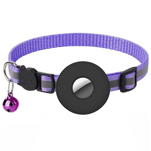 Reflective Adjustable Anti-Lost Pet Collar With Airtag Compatibility