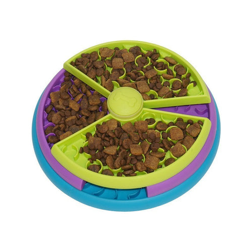 Slow Food Bowl Anti Choking Cat Bowl Dog Basin Puzzle Feeder Healthy