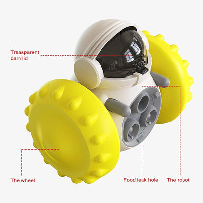 Dog Toys Interactive Food Puzzles Ball for Dogs Cats Pet Slow Feeder Ball Robot