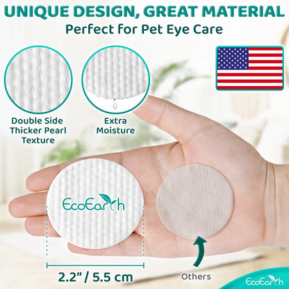 120pcs Hypoallergenic Thickened Portable Rinse-Free Pet Eye Wipes