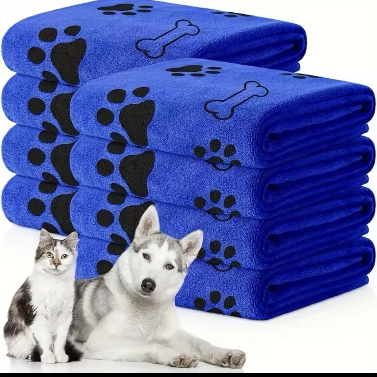 Microfiber Super Absorbent Quick Drying Bath Cat Pet Dog Towel for Dog