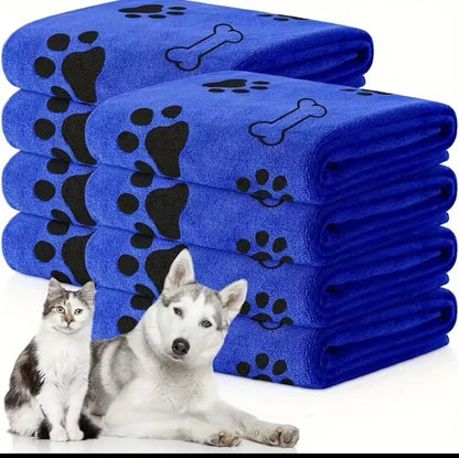 2PCS-Microfiber Super Absorbent Quick Drying Bath Cat Pet Dog Towel for Dog