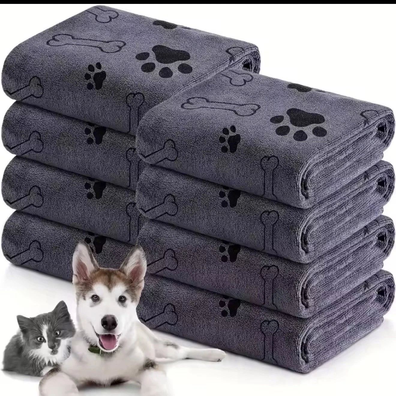 Microfiber Super Absorbent Quick Drying Bath Cat Pet Dog Towel for Dog