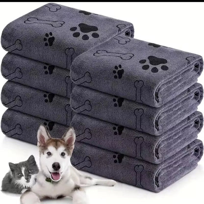 2PCS-Microfiber Super Absorbent Quick Drying Bath Cat Pet Dog Towel for Dog