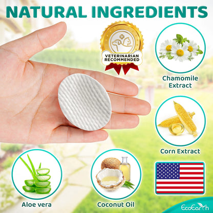 120pcs Hypoallergenic Thickened Portable Rinse-Free Pet Eye Wipes