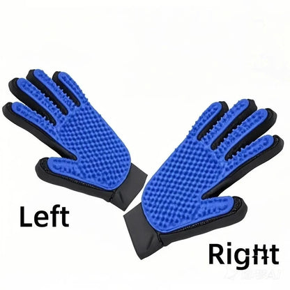 1 Pair Pet Dog Cat Hair Remover Mitt Massage Brush Deshedding Grooming Gloves