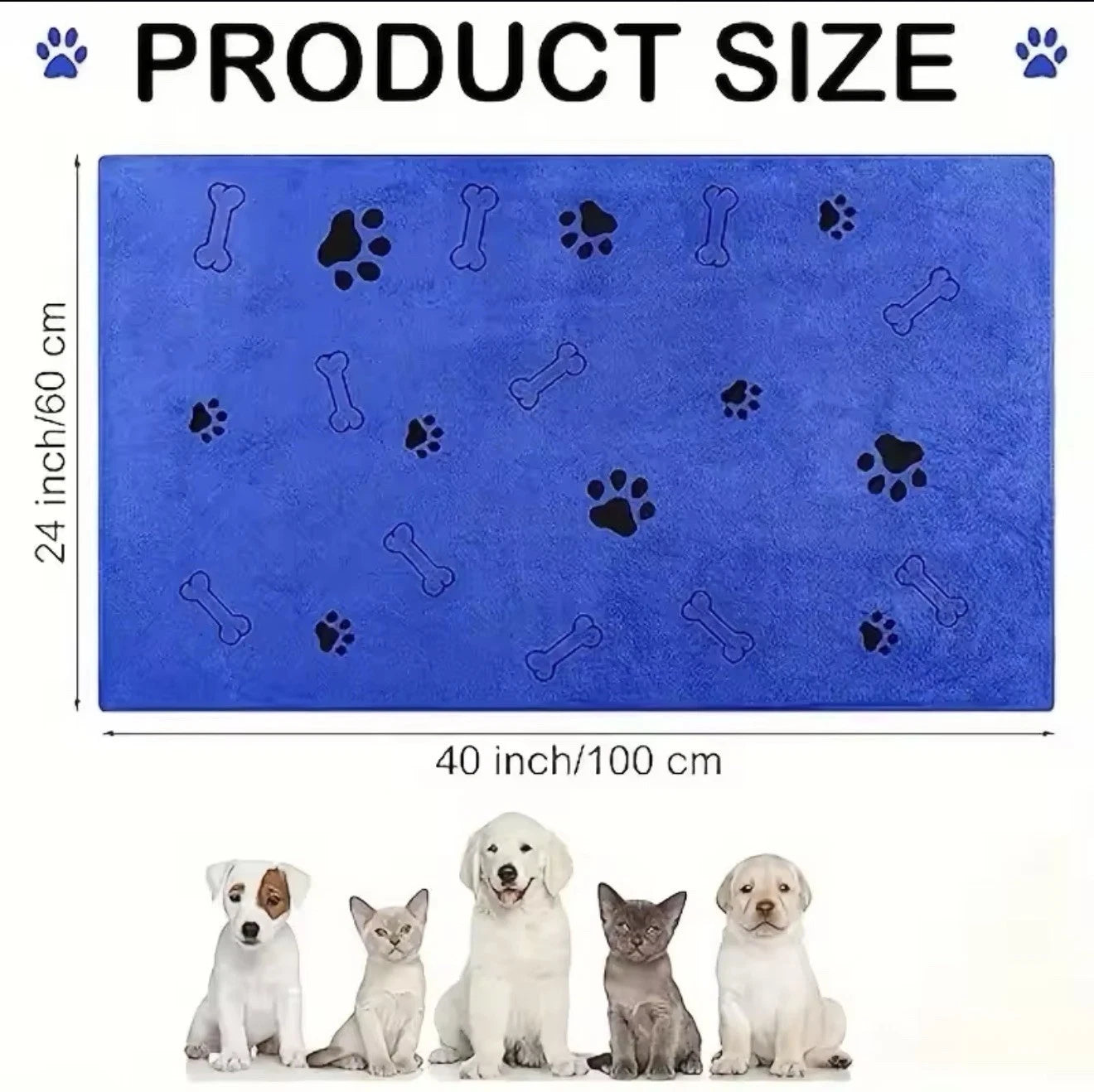 Microfiber Super Absorbent Quick Drying Bath Cat Pet Dog Towel for Dog